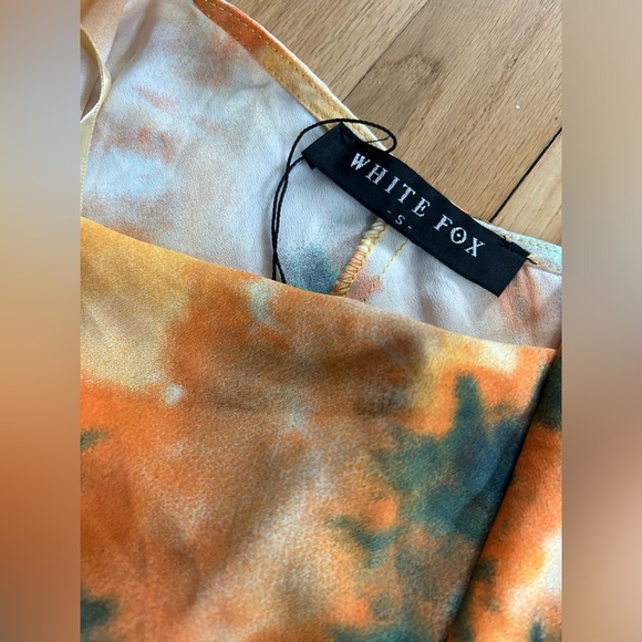 Long tie dye dress white fox - Picture 5 of 6